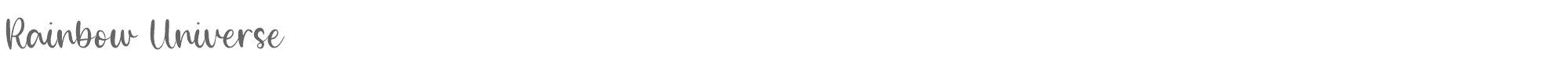 Rainbow Universe Rainbow Universe.ttf font preview